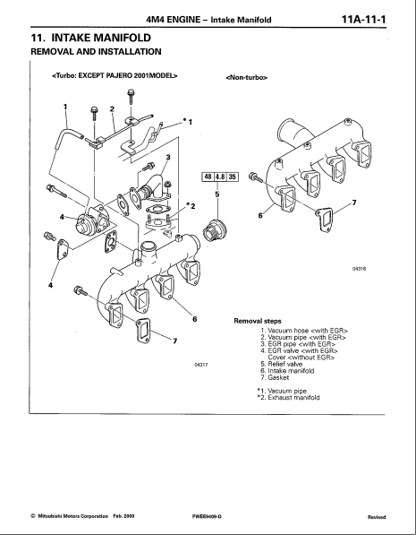 Mitsubishi Canter Engine 4M40 Service Manual - Automotive Library