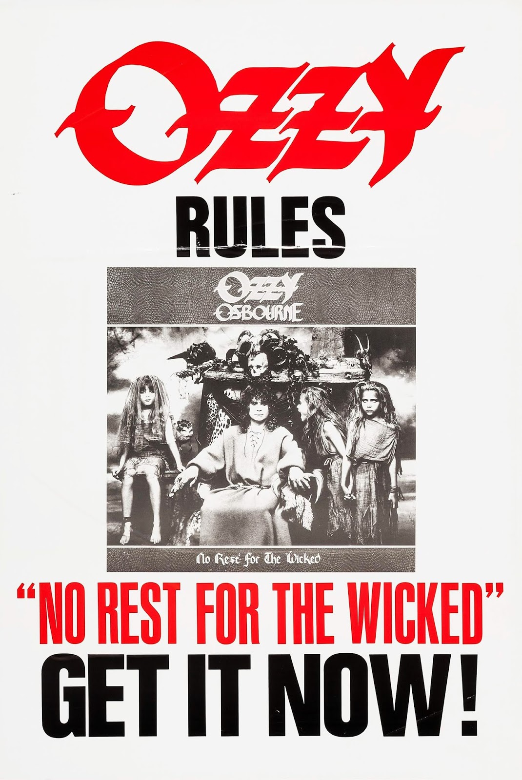 1988 No Rest For The Wicked Ozzy Osbourne Rockronología