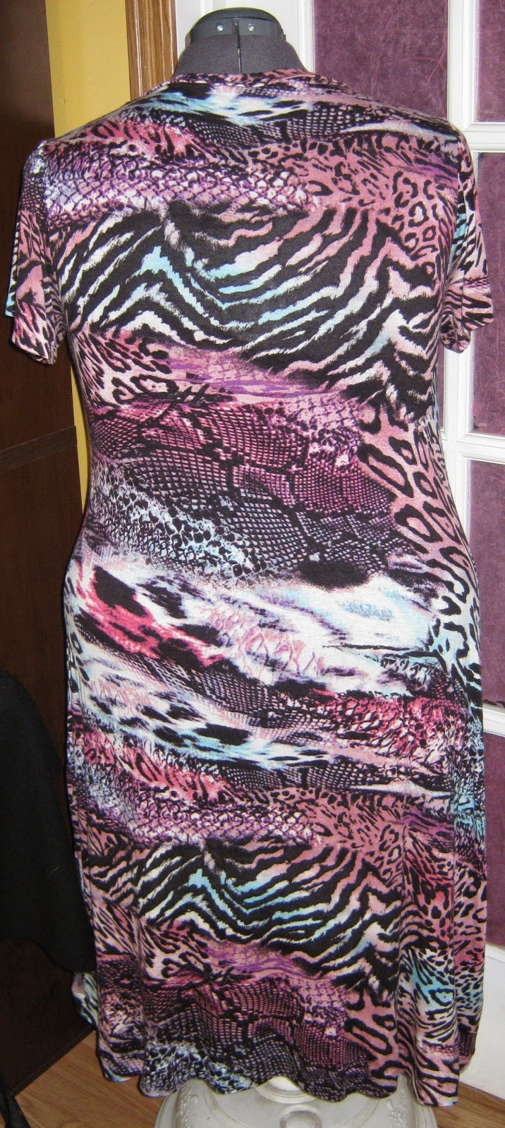 Sew Plus Muse Natalie Animal Jersey Knit Dress