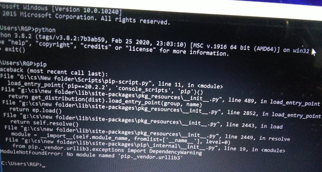 how to solve pip related all Errors in python - rocoderes