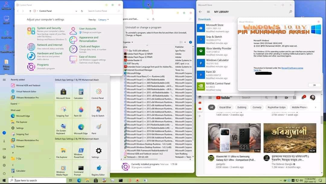 [Free]Windows 10 Pro Gsm Pack V1.6 20H2 ( 19042.844) Pre Activated