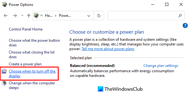 impedire lo spegnimento della visualizzazione dello schermo di Windows 10