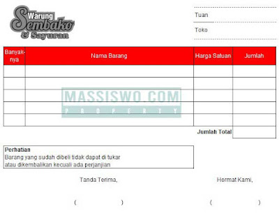 format nota kontan excel format nota kontan excel