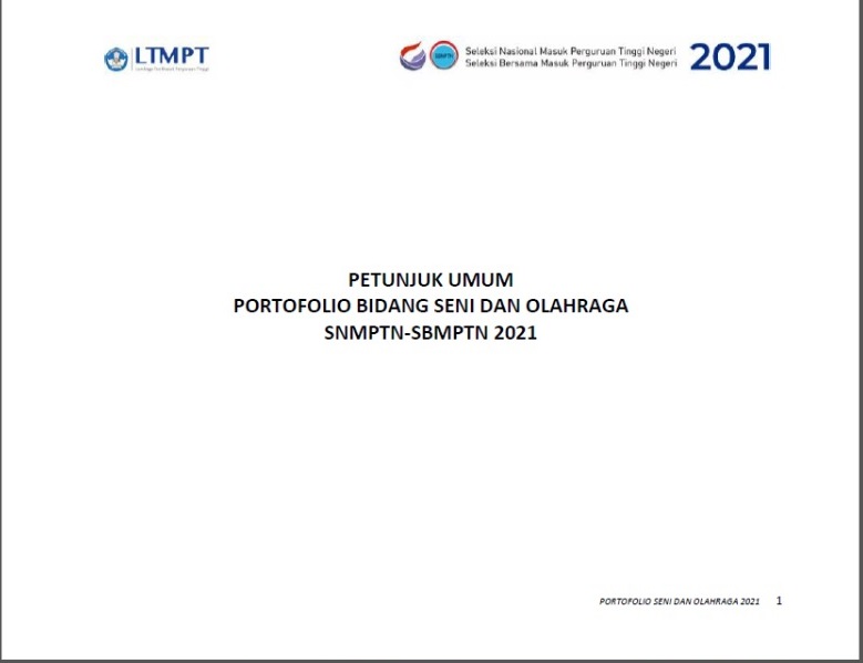Petunjuk Umum Portofolio Bidang Seni Dan Olahraga Snmptn Snmptn Tahun 2021 Admin Bawean