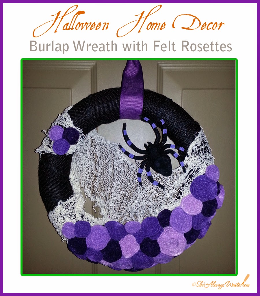 Halloween Burlap Wreath