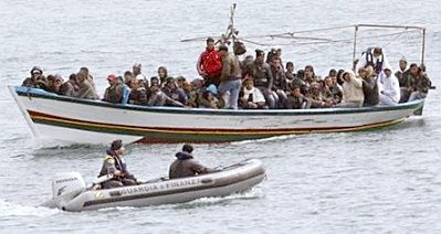 Lampedusa: boatload of refugees #2