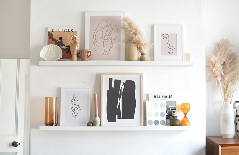 tips on styling a picture ledge — Caroline Burke Burkatron
