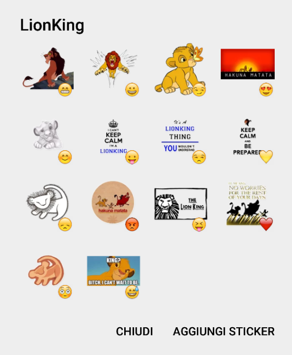 The Lion Stickers Pack Stickers Telegram