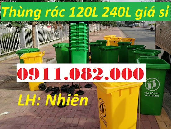 Gia si thung rac 120 lit 240 lit gia re thung rac gia re tai binh duong lh 0911082000