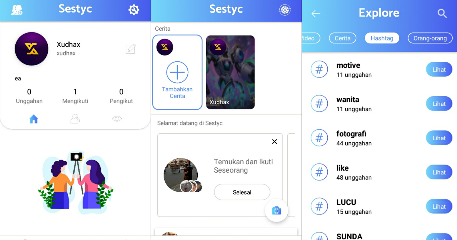 Sestyc Aplikasi Social Media