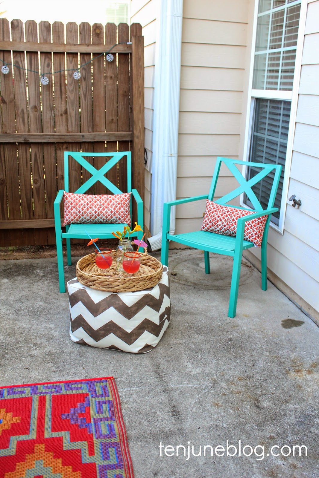 Ten June: Colorful Outdoor Patio Makeover Reveal Ten June: Colorful Outdoor Patio Makeover Reveal on Outdoor Patio Makeover id=94201