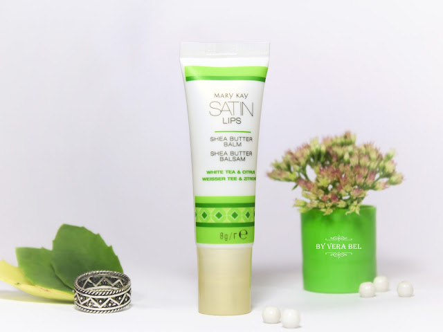Бальзам для губ Satin lips с маслом ши "Белый чай и цитрус" от Mary Kay Balzam dlya gub Satin lips s maslom shi "Belyiy chay i tsitrus" ot Mary Kay, обзор, отзыв, review, Vera Bel
