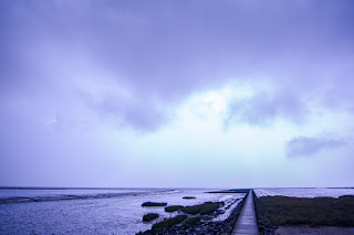 Wetterfotografie Gewitterzelle Nordsee Spieka Neufeld