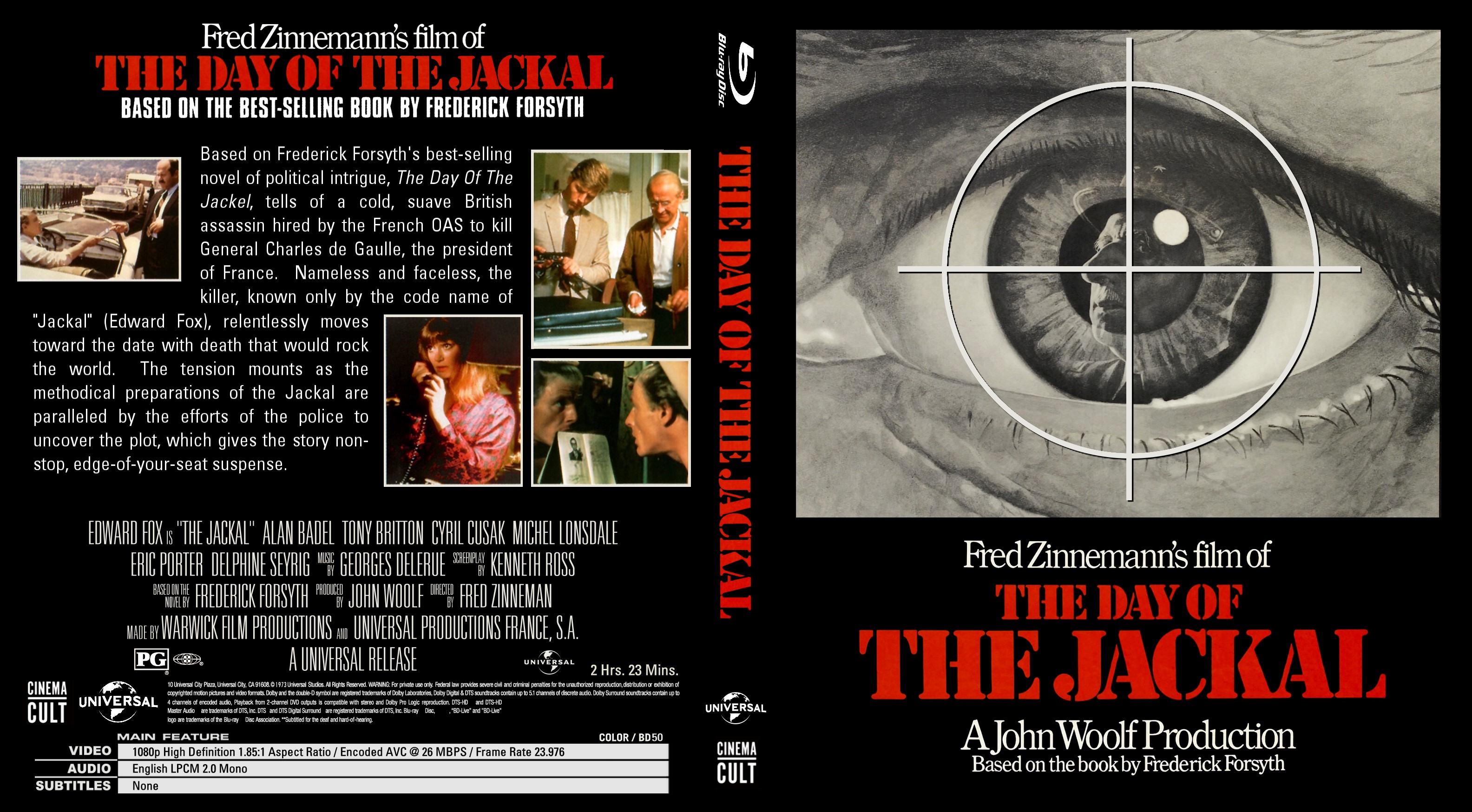 The Day Of The Jackal Bluray Cover Cover Addict Free The Day Of The Jackal Bluray Cover Cover Addict Free