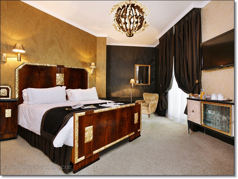 Modern Luxury Art Nouveau Decorating Bedroom Ideas