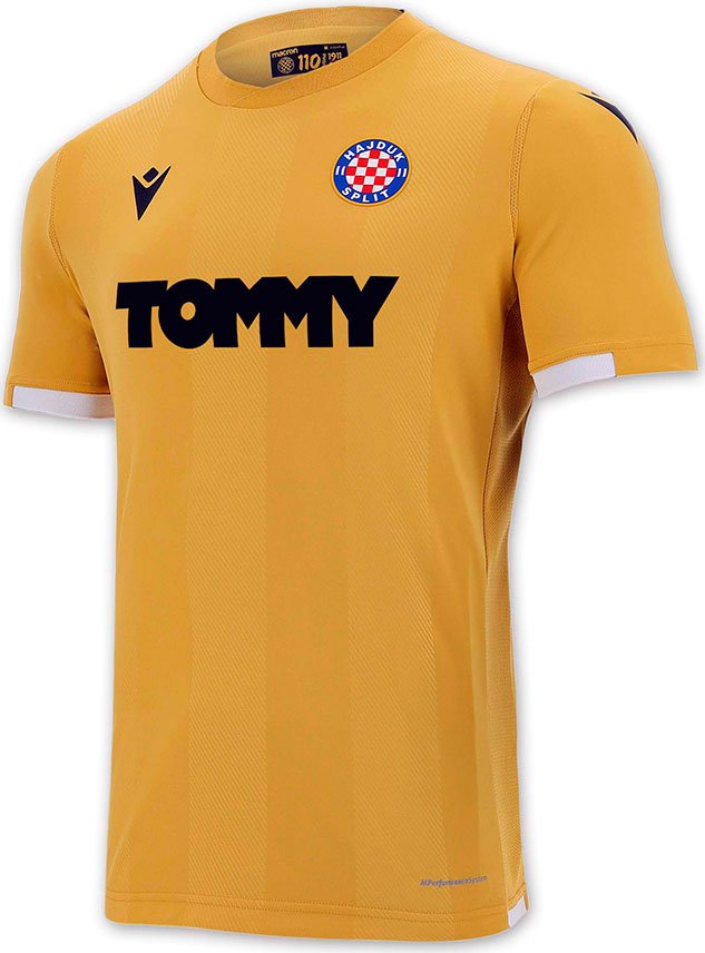 Hajduk Split lança camisa reserva para comemorar seu centenário