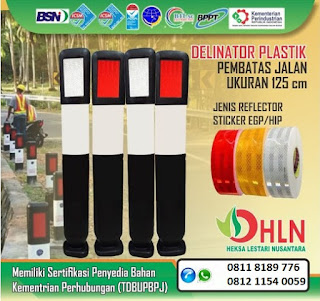 JUAL DELINEATOR PLASTIK