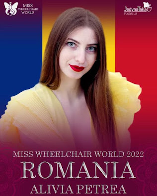 Alivia Petrea finalista de Rumanía en Miss Wheelchair World 2022