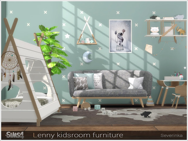 Детская в скандинавском стиле — наборы мебели и декора для Sims 4 со ссылками для скачивания
