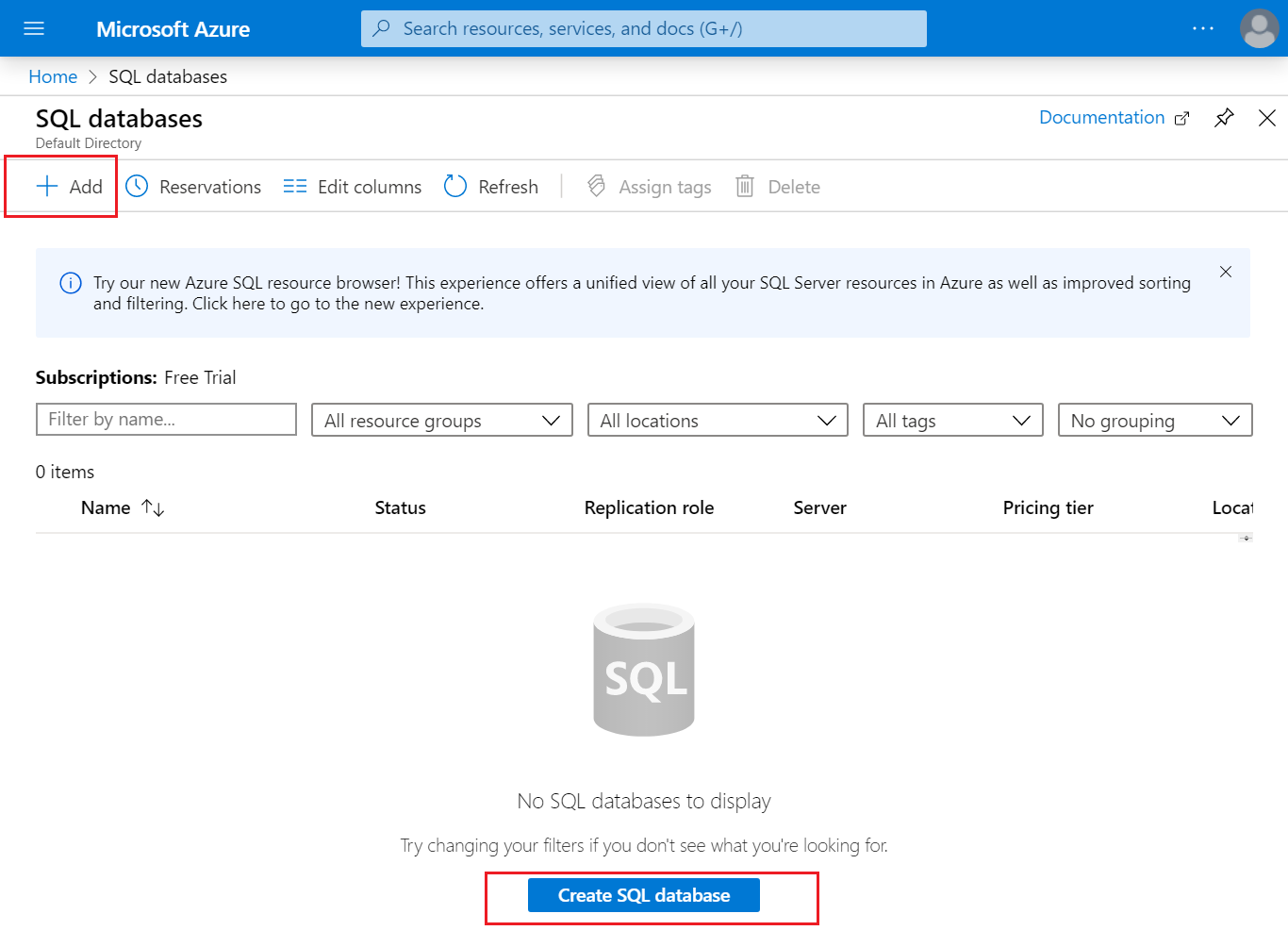 How to create an SQL database in Microsoft Azure - CoreProgram