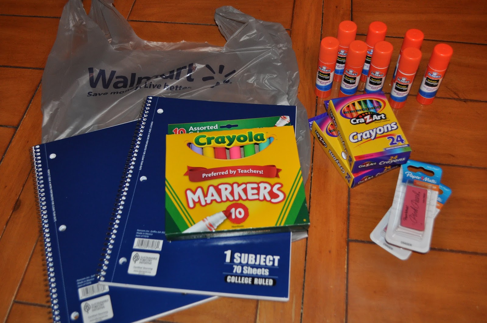 Classical Homemaking Donating School Supplies with Champions for Kids