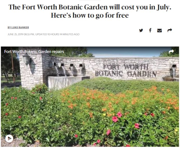 Durango Texas Fort Worth Botanic Garden Mindless Myopic Mistake