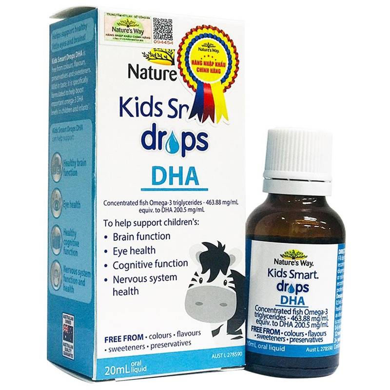 Nature’s Way DHA dạng giọt Kids Smart Drops DHA 20ml.