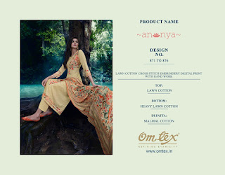 OmTex Annya Lawn Salwar Kameez Collection