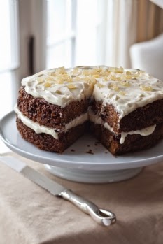 Izan's Recipes: Carrot Cake with Ginger Mascarpone Frosting