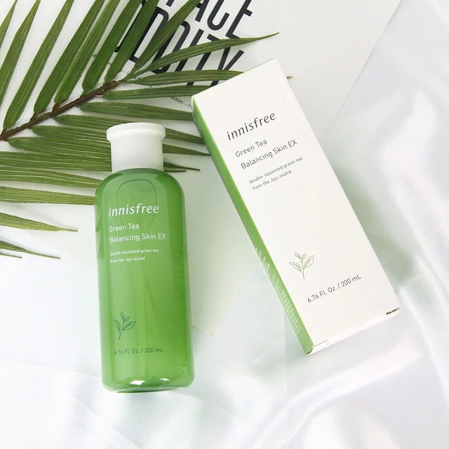 toner cho da kho nhay cam Innisfree Green Tea Balancing Skin