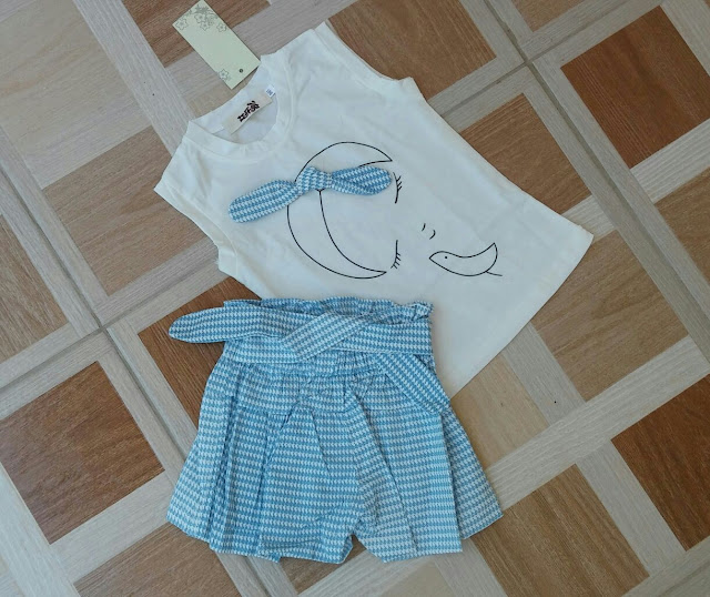 conjunto short menina