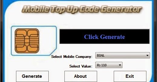 Idea recharge coupon number generator