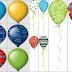 Globos del Clipart Fiesta de Cumpleaños.