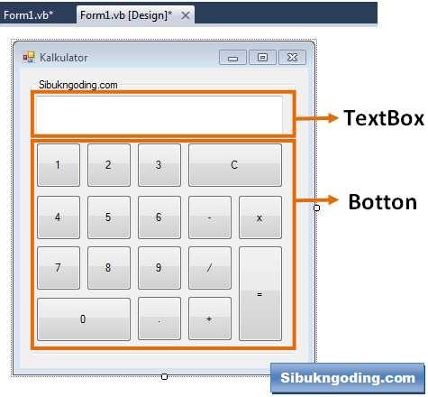 Membuat Aplikasi Kalkulator Dengan Bahasa Pemrograman VB.net