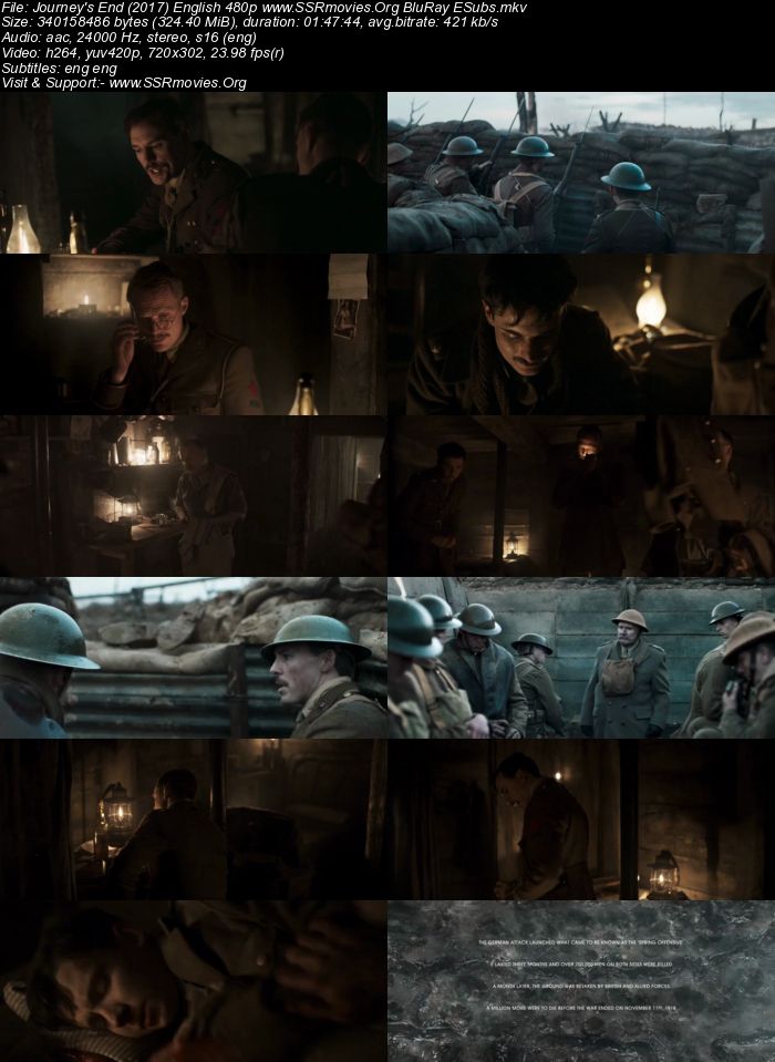 Journey's End (2017) English 480p BluRay 300MB