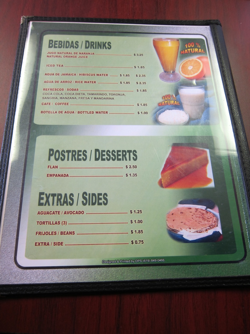 The Radiused Corner Menu Vault: Menuderia Don Vicente