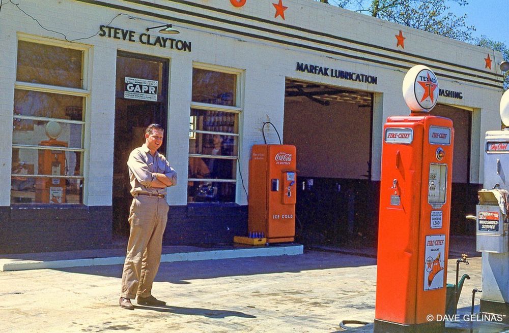 50 Wonderful Color Photographs That Show What Gas Stations Looked Like