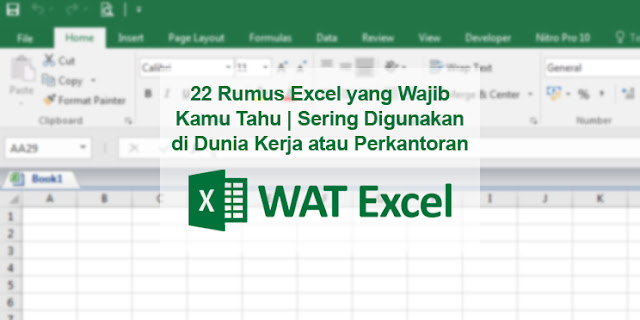 Rumus Excel Untuk Tes Admin