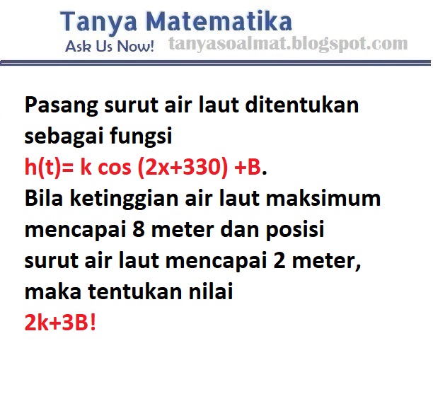 Soal Penerapan Nilai Maksimum dan Minimum Trigonometri
