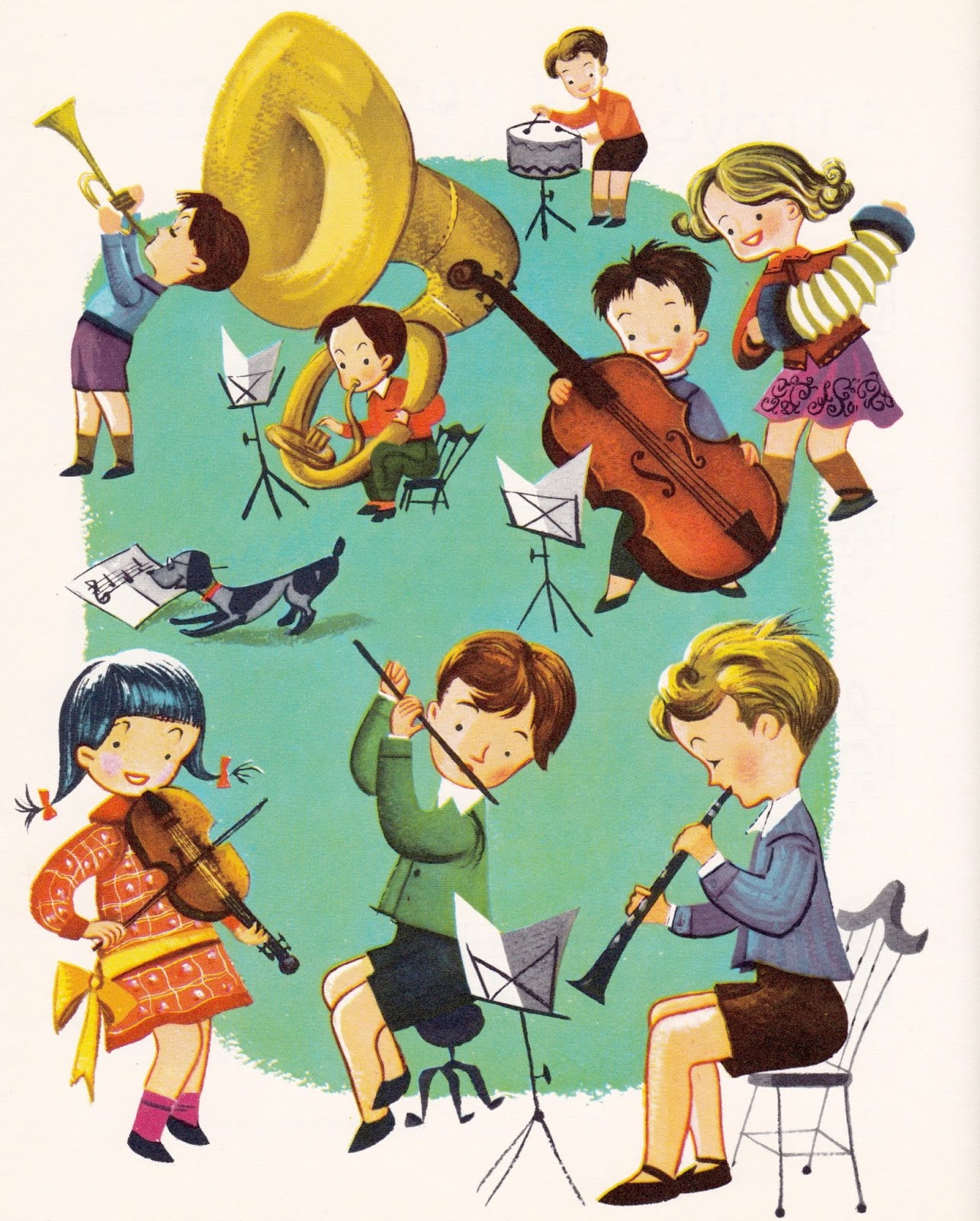 Music round. Оркестр для детей в детском саду. Веселые музыканты. Дети музыканты. Оркестр иллюстрация.