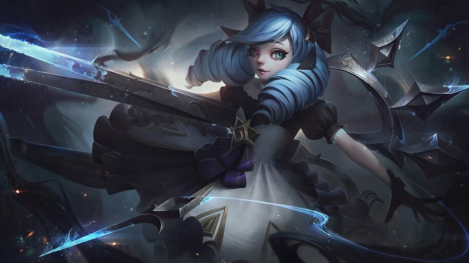 Gwen LoL League of Legends Game 4K #3700a Wallpaper