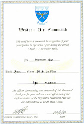 WAC (western air command) certificate