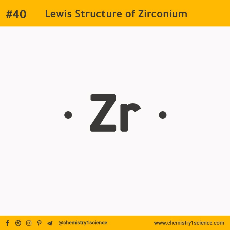 Lewis Structure of Zr Zirconium  تركيب لويس لعنصر الزركونيوم