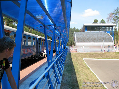 Казанская детская железная дорога, вокзал станции Изумрудная