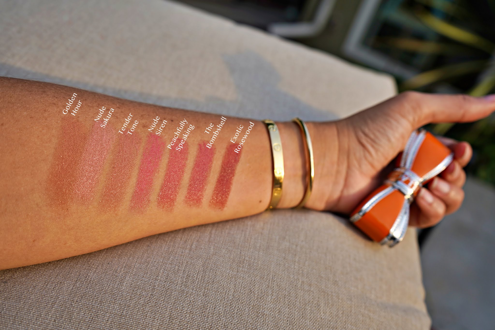 House of Sillage Nudes Collection lipstick swatches 