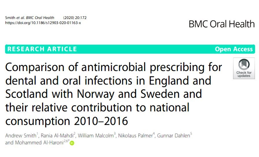 PDF Comparison of antimicrobial prescribing for dental and oral