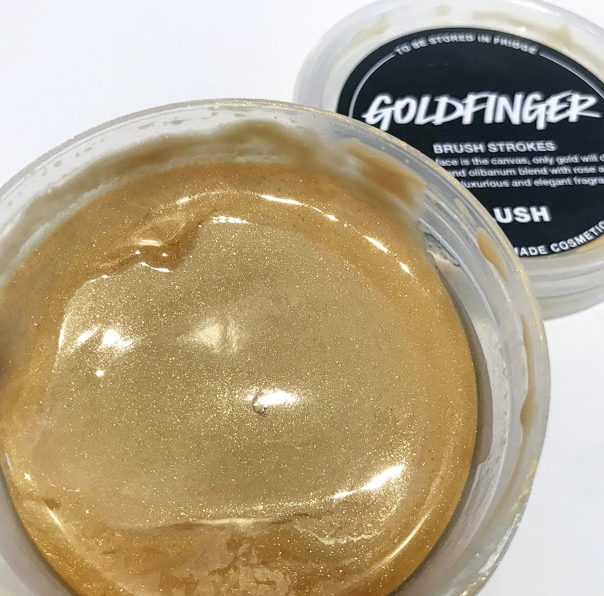 All Things Lush UK Goldfinger Brush Strokes Face Mask