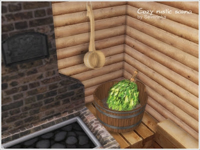 печка для Sims 4, баня для Sims 4, Sims 4, банный декор, сауна для Sims 4, оформление бани, корыто для Sims 4, шайка для для Sims 4, деревянная стена для Sims 4,