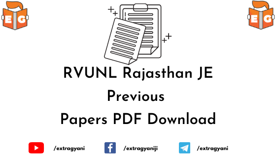 RVUNL Rajasthan JE Previous Papers PDF Download