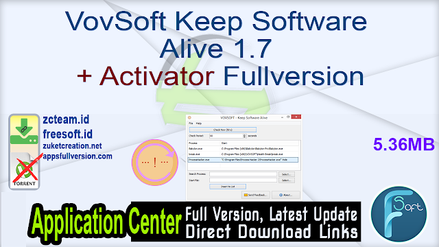 VovSoft Keep Software Alive 1.7 + Activator Fullversion